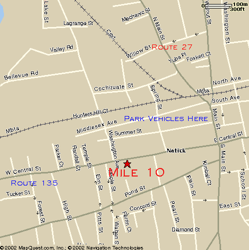 map of 10 mile checkpoint
